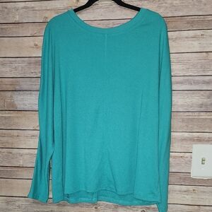 Teal Long Sleeve Women's Top